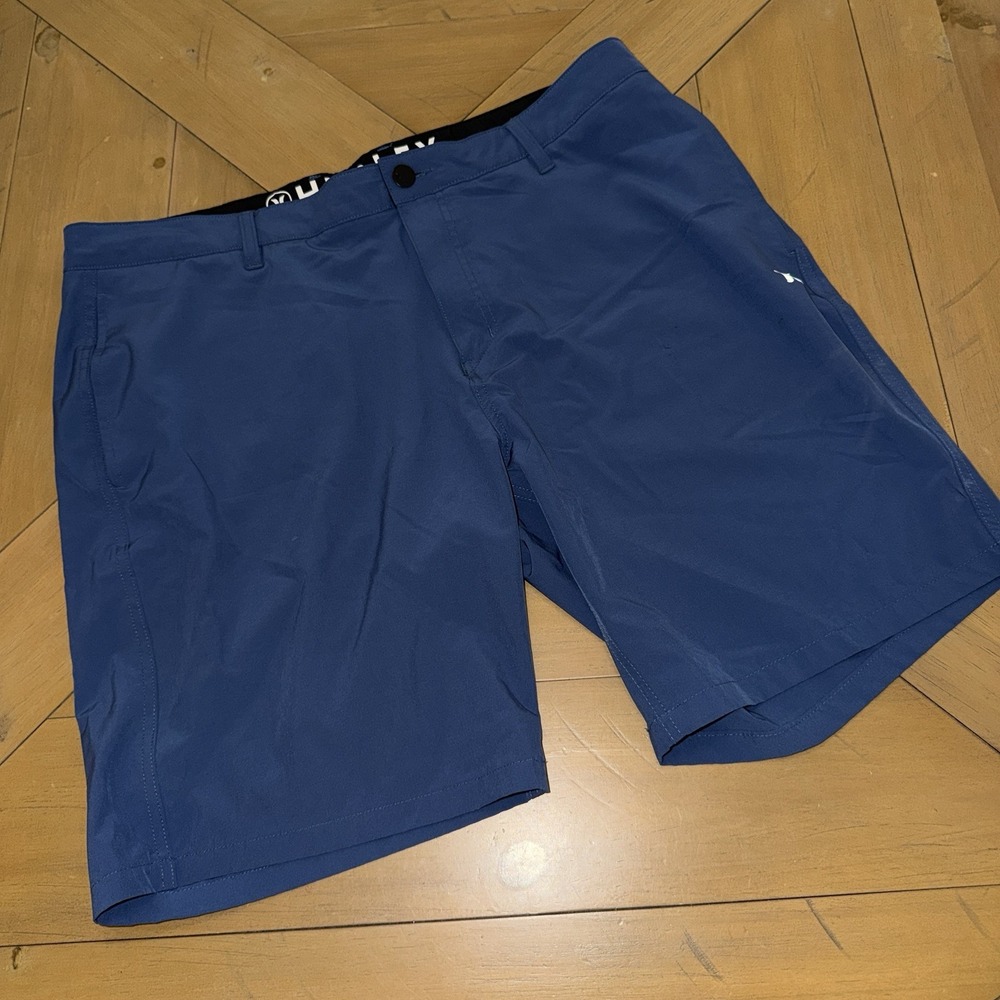 Hurley Men's Blue Golf Shorts 10" Inseam Performance Chino Hybrid Size 40
